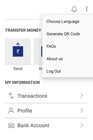 Choose the option to generate the QR code Choose the option to generate the QR code