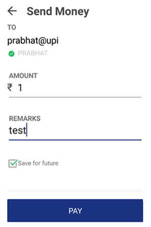 Enter UPI Detail Enter UPI Detail