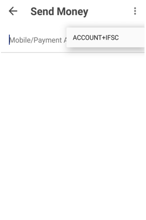 Send payment method IFSC Send payment method IFSC