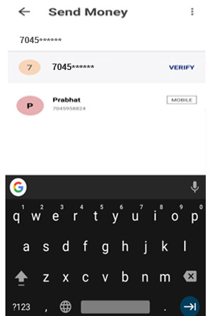 Select Mobile Number Select Mobile Number